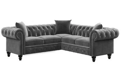 Nuevo Sofá Seccional Lotus 80"80"28 L Forma 3 Almohadas Incluidas Foto 1 de 4