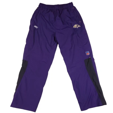 Reebok NFL Team Issued Baltimore Ravens Training Track Nylon Pants - XL Cover