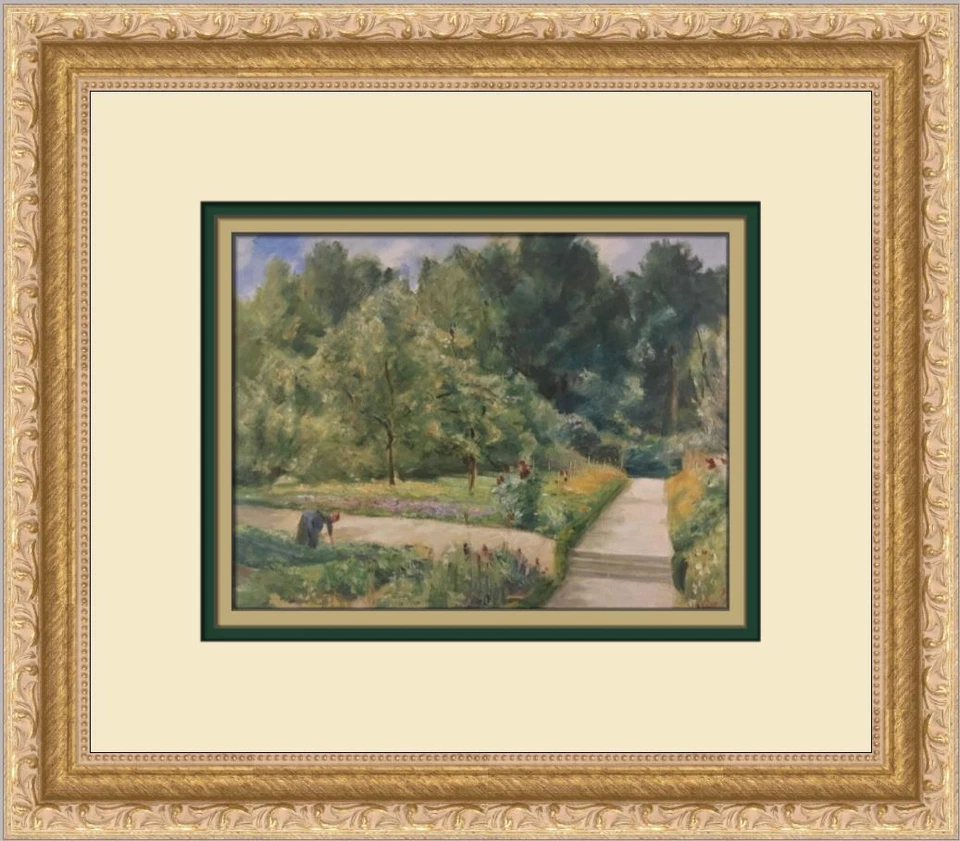 Impresión enmarcada personalizada Max Liebermann El jardín útil en Wannsee  Foto 1 de 2