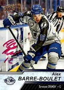 Alex Barre-Boulet - Signed 2018-19 Upper Deck AHL Hockey Card #86 - Picture 1 of 2