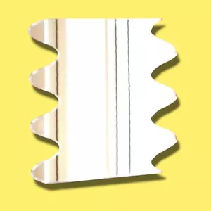 Wave Shaped Acrylic Mirrors - Various Sizes - Picture 1 of 1