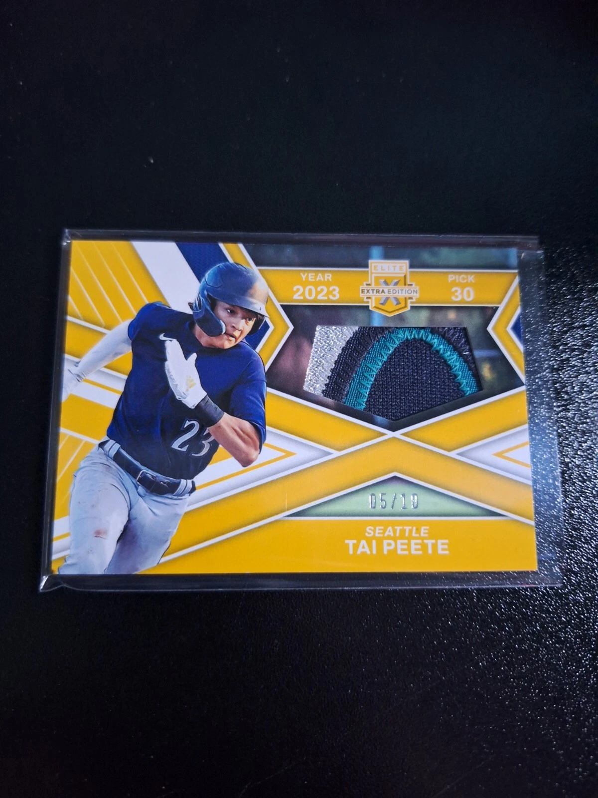 2023 ELITE EXTRA EDITION FIRST ROUND MATERIALS SSP #FR-TPT TAI PEETE SEATTLE /10