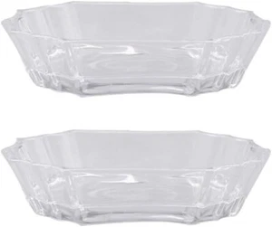 Angoily Vintage Tray Vintage Tray 2Pcs Glass Soap Dish Embossed Bar Soap Holder - Picture 1 of 9