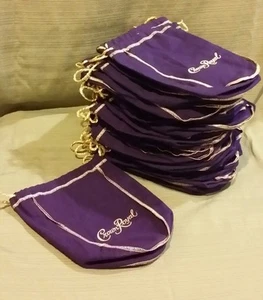 Crown Royal Liquor Bottle Drawstring Bags - Size 9"x7 1/2" - Picture 1 of 7