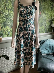 Diane von Furstenberg Seide ärmellos Schrägschnitt Kleid Größe 8 - Bild 1 von 12