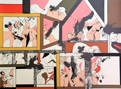 Josep Guinovart Amsterdam Nr. 2 Handsigniert Lithographie 1976 Spanish Abstrakte - Bild 1 von 4