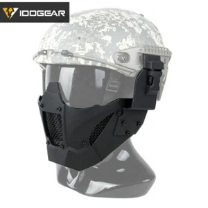 IDOGEAR Airsoft Mesh Mask JAY Fast mask Half Face Airsoft Tactical Camo Hunting - Picture 1 of 18