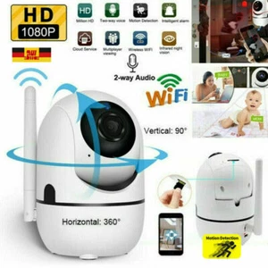 IP Camera Wireless Nanny Camera Indoor Smart Home Security Wifi Baby Monitor Pet - Picture 1 of 12