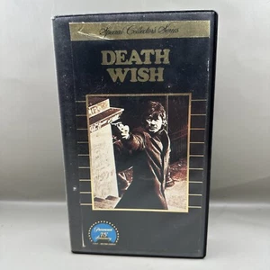 Death Wish VHS 1980 Movie Charles Bronson RARE OOP Blockbuster Hardcase - Imagen 1 de 5