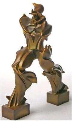 Futuristic Man by Boccioni, Unique forms of continuity in space statue replica - Image 1 of 4