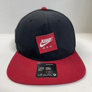 Nike Jordan Pro Jump Man Snapback Hat- Cap Black & Red - used in good condition - Picture 1 of 11