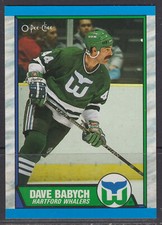 1989-90 Dave Babych Hartford Whalers O-Pee-Chee Hockey Card #46