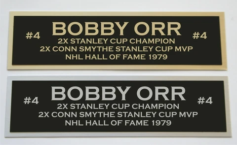 Bobby Orr Nameplate for signed hockey jersey photo puck or other item Cover