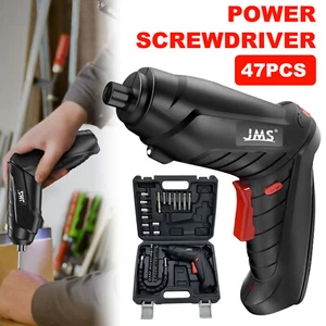 47PCS Electric Screwdriver Kit Cordless Electric Drill Driver Front LED Light - Picture 1 of 14