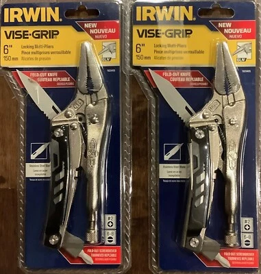 Empuñadura de tornillo de 6 ln 4 en 1 alicates múltiples con cuchillo plegable y destornillador 1923455 JUEGO DE 2 Foto 1 de 2