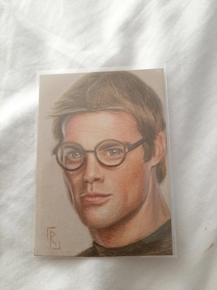 ACEO Sketch Card Michael Shanks as Daniel Jackson from Stargate SG1 TV Series - Image 1 of 2