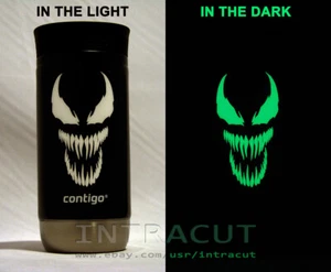 Venom - Spider-Man Glow-In-The-Dark 16oz Stainless Steel Contigo Travel Mug - Picture 1 of 3