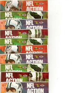 (10) Sealed Packs of 1972 Sunoco Football Stamps (9 Stamps per Pack) - Picture 1 of 1