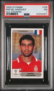 Panini Champions League 2000 2001 Rafael Marquez Monaco PSA 7 Mexico - Picture 1 of 2