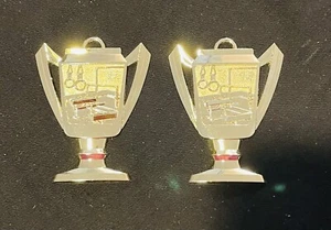 2 Gymnastics Trophy Medals Ornaments Liquidation Clearance Sale - Picture 1 of 1