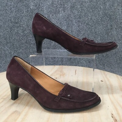 Zapatos de salón Bally Heels para mujer 5,5 M Pricesa de gamuza granate tacones de gatito clásicos Foto 1 de 4