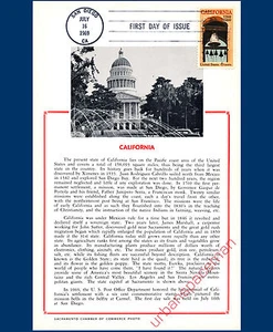 1373 Hammond Maxicard Settlement of California First Day Cover Maximum Card - Picture 1 of 1
