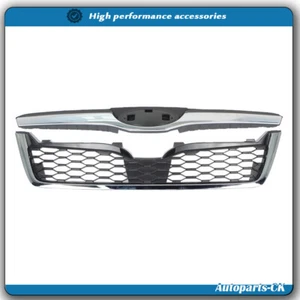 Parrilla superior delantera cromada negra de plástico apta para Subaru Forester 2014-2018 - Imagen 1 de 12