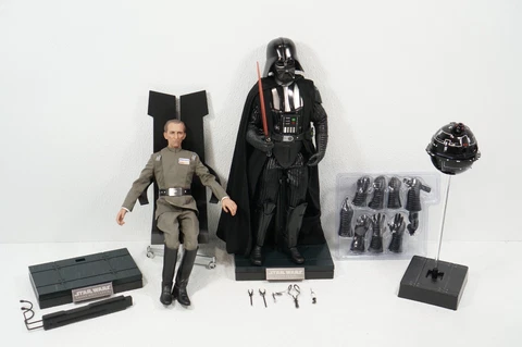 Star Wars Hot Toys Darth Vader Grand Moff Tarkin MMS434 1:6 Figure Set Cover