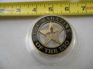 NEW RARE USO THE MAGAZINE CHALLENGE COIN HTF ALWAYS ON PATROL MILITARY ARMY NAVY - Picture 1 of 2