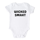 Funny Baby Gift For Baby Shower Gift For Kids Shirt Cute Baby Wicked Smaht