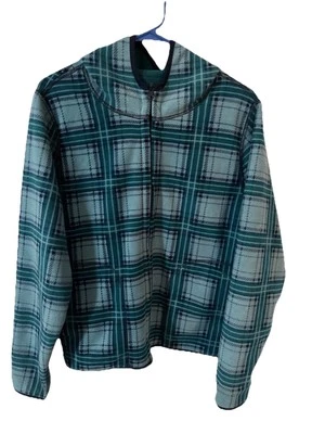 Chaqueta polar Studio Works con capucha reversible para mujer talla grande cremallera completa Foto 1 de 4