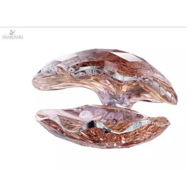 Swarovski 2011 Pearl Oyster in Vintage Rose Figurine Rare Gift Coastal Beach - Image 1 of 4