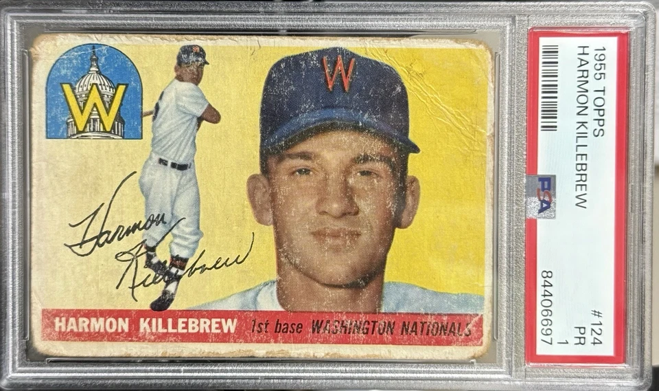 1955 Topps - Harmon Killebrew #124 RC PSA 1 Foto 1 de 2