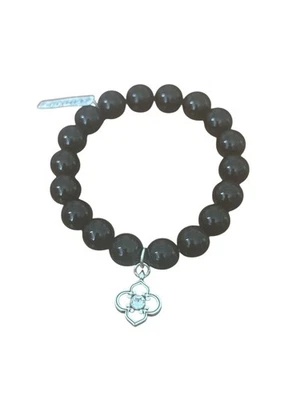 Pulsera elástica Brighton Toledo - cuentas redondas traseras - dije cristal Foto 1 de 3