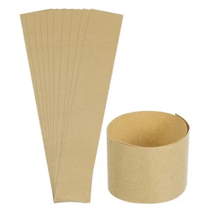 Pack of 50 Money Band Bundles, Self-Adhesive Bill Wrappers, 7.6"x1.18" Brown - Picture 1 of 7