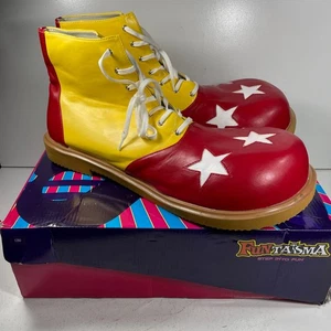 Funtasma Drei Sterne Clown Schuhe Zirkus Clowns gelb rot Einheitsgröße - Bild 1 von 24