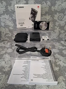 [N. MINT] BKXED Canon IXUS 185 Digital Camera + POUCH + MANUAL + BATTERY/CHARGER - Picture 1 of 10