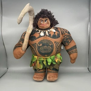 GRANDE Juguete de Peluche Oficial Disney Moana 16" Pulgadas Maui Con Gancho Raro En muy buena condición - Imagen 1 de 4