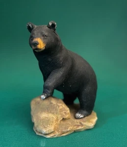 Estatuilla de oso negro Lefton KW789 de colección, pintada a mano, bonitos detalles - Imagen 1 de 8