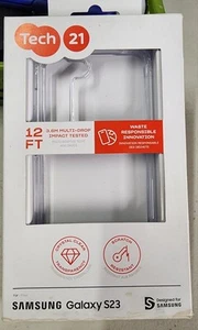 Tech21 Clear Case for Samsung Galaxy S23 Transparent Scratch Resistant - New - Photo 1 sur 4