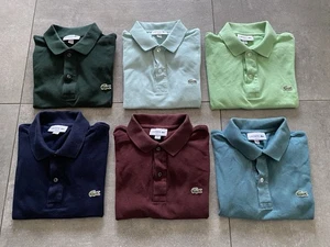 Lot 6 polo officiel Lacoste homme taille Small S excellent état - Imagen 1 de 19