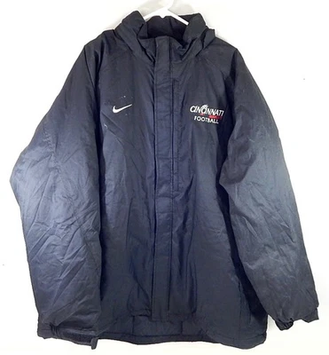 Cincinnati Bearcats Fútbol Equipo Nike Emitido Abrigo Hinchado Chaqueta Negro 3XL Foto 1 de 4