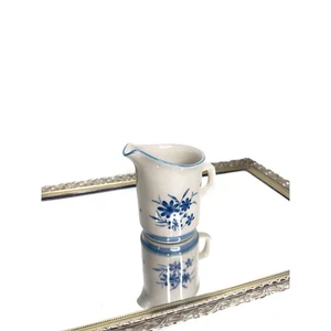 Vintage Jardin 710 Whisper Blue Floral Kaffee Tee Milchkännchen Krug 60er 70er - Bild 1 von 8