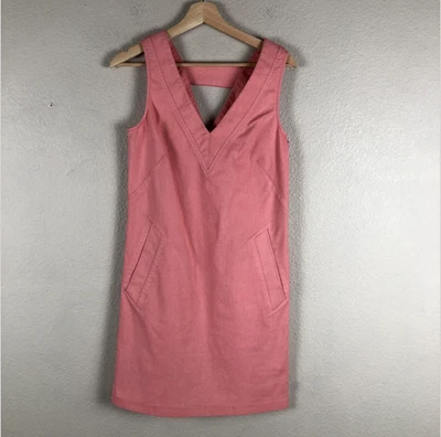 Vestido Etcetera Mujer 4 Rosa Cuello en V Sin Mangas Funda Elastizada Bolsillos Cremallera Lateral Foto 1 de 4