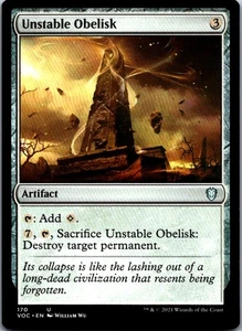 Unstable Obelisk U Commander: Innistrad: Crimson Vow 170 NM NM-LP - Picture 1 of 2