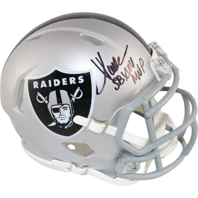 Minicasco autografiado por Marcus Allen de los Raiders de Las Vegas SB MVP Fanatics 51857 Foto 1 de 4