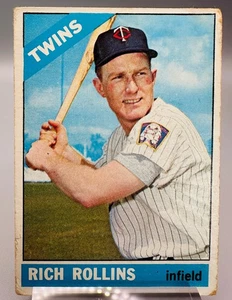 1966 Topps Baseball #473 Rich Rollins Minnesota Twins - Picture 1 of 6