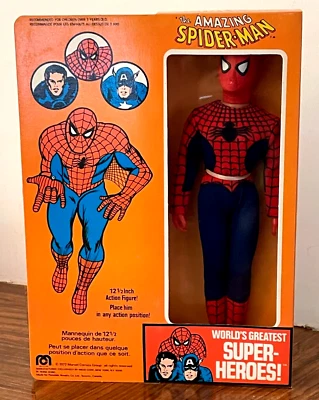 Spiderman Mego / 12 pulgadas / 1977 / sin abrir / sellado de fábrica - estado casi nuevo/como nuevo Foto 1 de 4