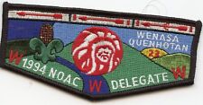 1994 NOAC Delegate Wenasa Quenhotan W. D. Boyce Council Patch BSA OA IL MGM Logo