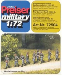 Preiser resina 1/72 72504 Segunda Guerra Mundial alemán 12 hombres tripulación con accesorios de armas. - Imagen 1 de 8